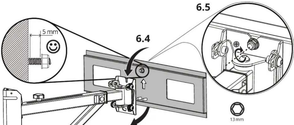 Kanto FMC1 - Install Covers and Attach TV Plate Installez les couvercles et attachez la plaque de téléviseur Cuelgue y asegure el televisor y fije la placac de televisor - 2