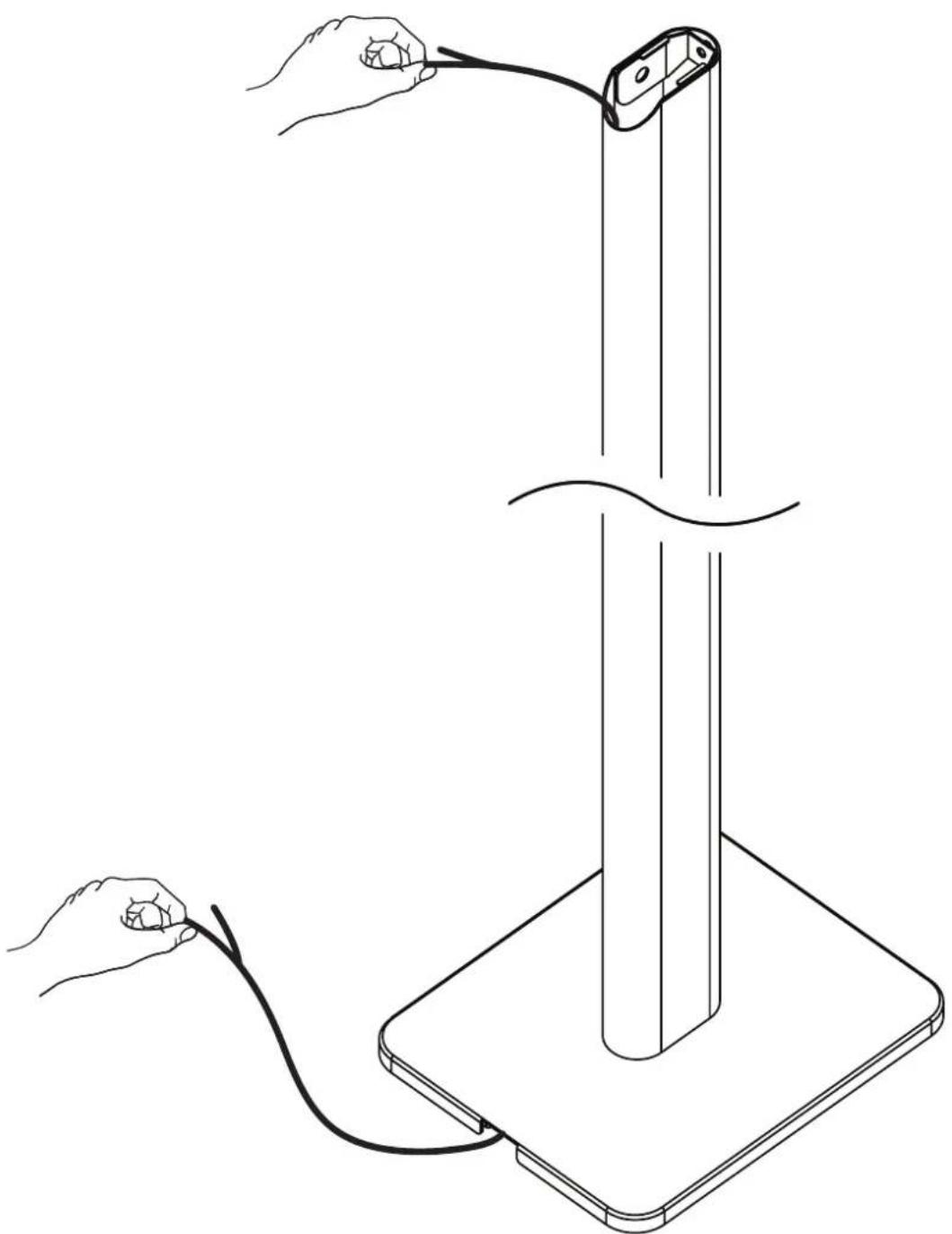 Kanto SP32PLW - Insérer les cables - 1