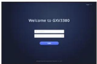 GRANDSTREAM GXV3380 - Konfigurieren Sie das GXV3380 über einen Webbrowser: - 1