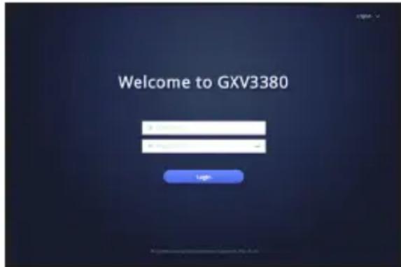 GRANDSTREAM GXV3380 - Konfiguracja GXV3380 za pomocą przeglądarki: - 1