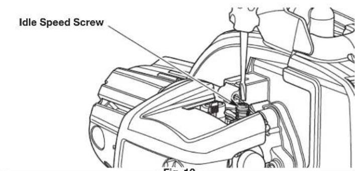 REMINGTON Homestead RM4625 - IDLE SPEED ADJUSTMENT - 4