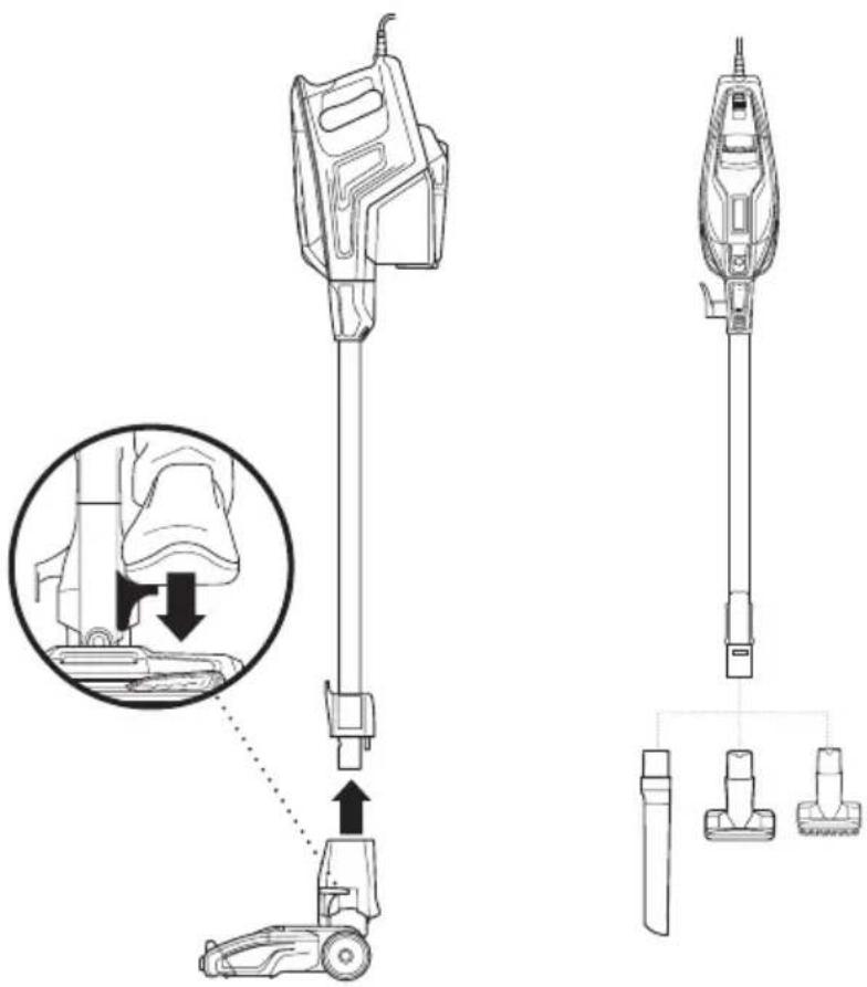 SHARK Rocket HV381 - USING YOUR VACUUM IN ABOVE-FLOOR MODE - 3