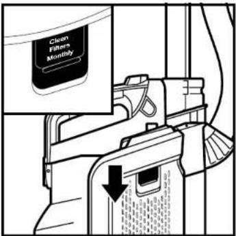 SHARK ION P50 IC162 - CLEANING PRE-MOTOR FILTER (ONCE A MONTH) - 1