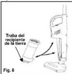 SHARK EuroPro VX63 SV800 - Vaciado del recipiente de la tierra - 1