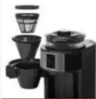 PRINCESS Grind & Brew 249408 - Cafetière compacte avec broyeur intégré - - 3