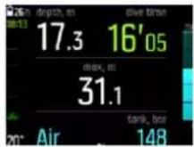 SUUNTO EON Steel Black - Mode profondimètre - 1