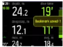 SUUNTO EON Steel Black - Comment ajouter des signets - 1