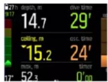 SUUNTO EON Steel Black - Exemples d'affichage de décompression - 2