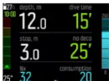 SUUNTO EON Steel Black - Consommation de gaz - 1