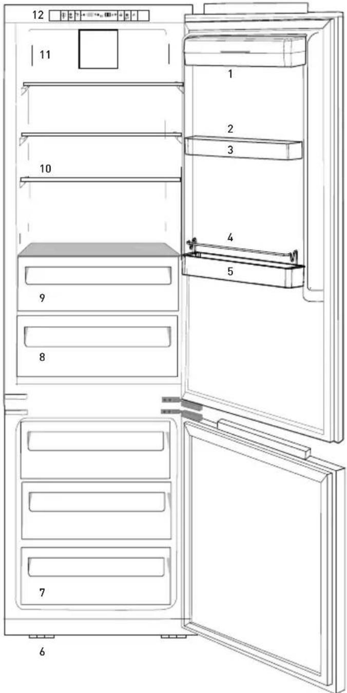 GRUNDIG GKNI15740N - Koelkast - 1