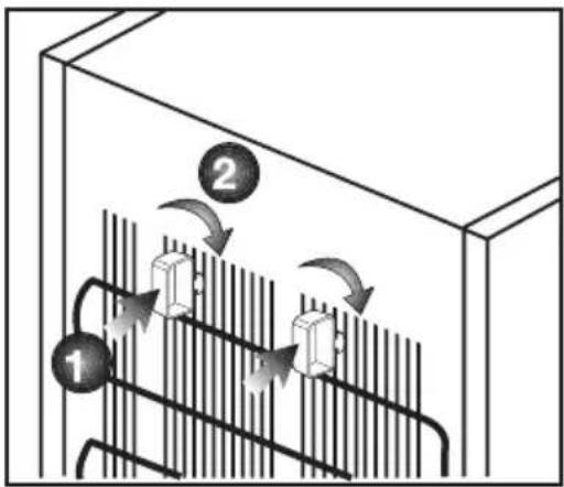 GRUNDIG GKNI15740N - Installatie van de plastic wiggen - 1