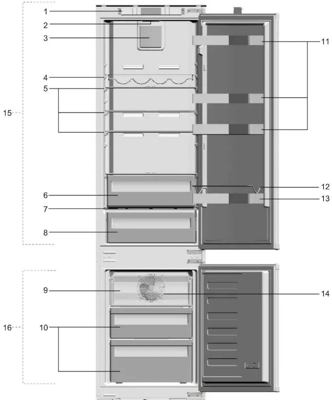 GRUNDIG GKNI 25940 N - Vase chladnica - 1