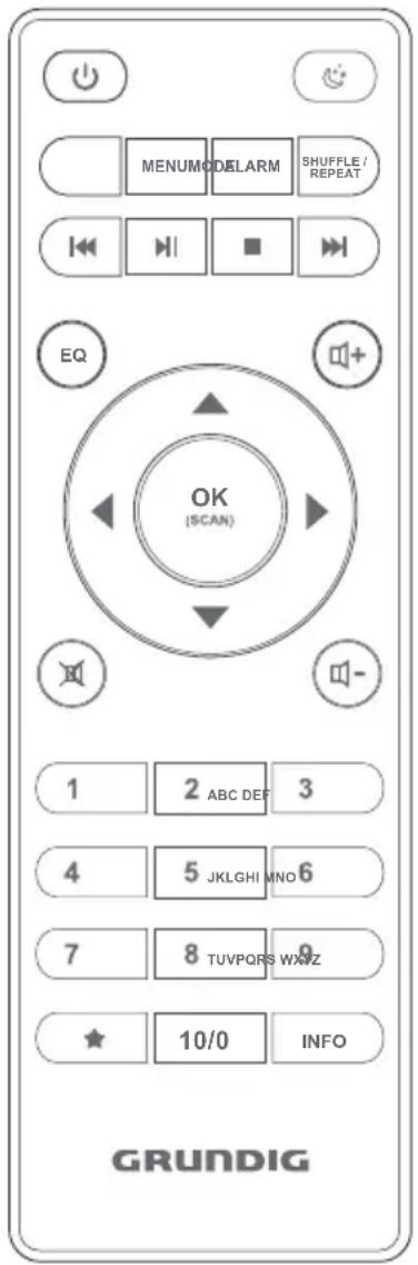 GRUNDIG DTR 6000 X - Fernbedienung - 1