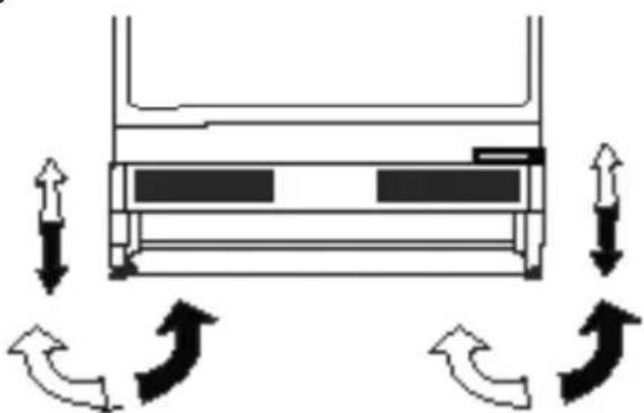 GRUNDIG GTMU10130N - Installation du réfrigérateur sous le plan de travail et réglage des pieds - 2