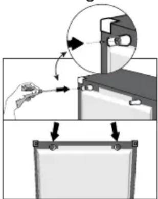 GRUNDIG GKN 26845 FN - Attaching the plastic wedges - 1