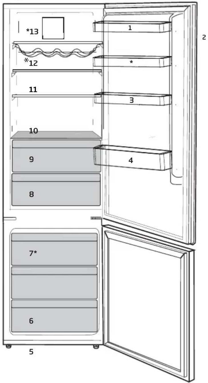 GRUNDIG GKN 26845 FN - Kyl/frys - 1