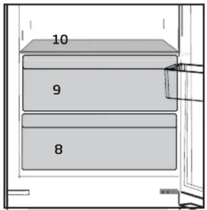 GRUNDIG GKN 26845 FN - Maitotuotteiden (kylmäsäilytys) lokero - 1