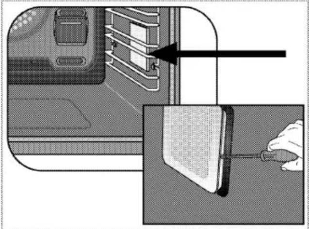 GRUNDIG GEBM11300XC - Si votre four est équipé d'une lampe carrée, - 1