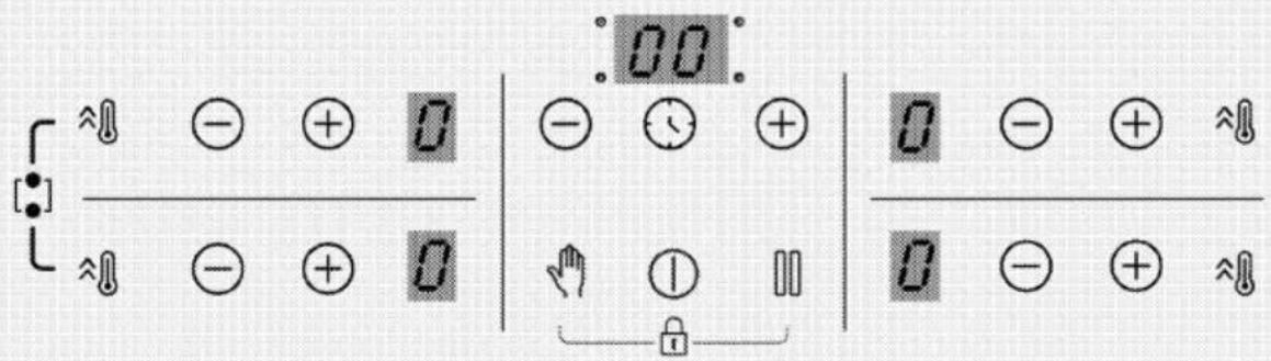 GRUNDIG GIEI623471MN - Bouton de commande de la table de cuisson. - 1