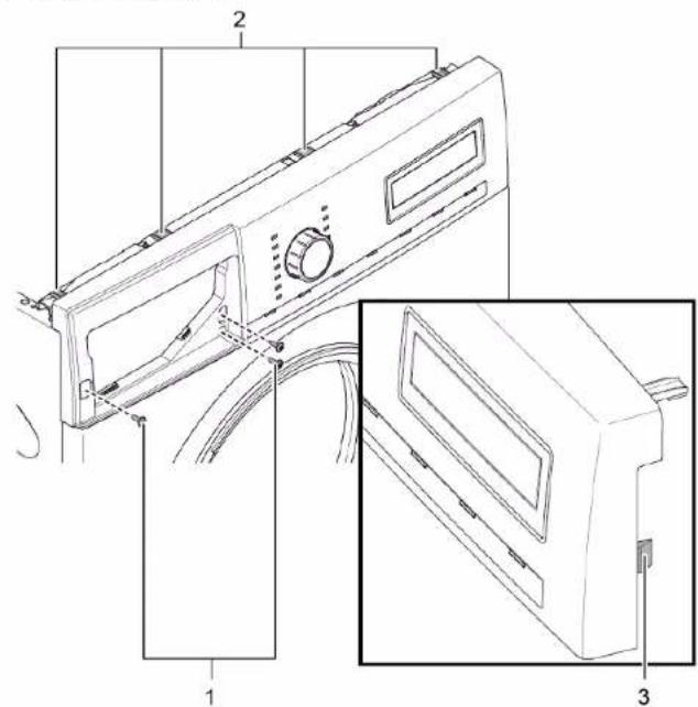 SIEMENS WM14US69EP - Sejmutí panelu obložení - 1