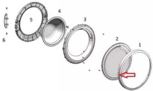 SIEMENS WM14US69EP - Odstranění součástí dvířek - 1