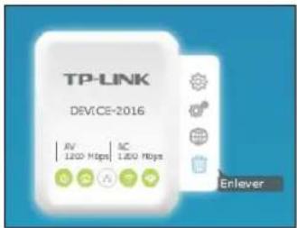 TP-LINK TLWPA7617 - Suppression d'un adaptateur - 1