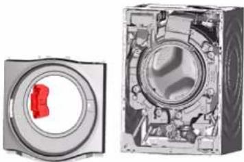 SIEMENS WN44G230NL - Demontarea balamalei pentru uşă - 1