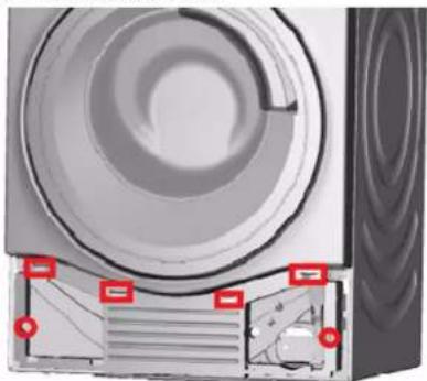 SIEMENS WN34A190 - A tartóláb burkolatának eltávolítása - 1
