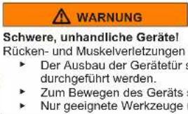 Profilo BD2176IFAN - Austauschen des oberen Turscharniers - 2