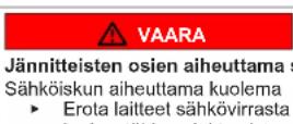 Profilo BD2186WFAN - Varoitusten rakenne - 4