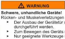 Profilo BD2186WFAN - Austauschen des mittleren Turscharniers - 2
