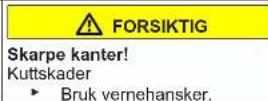 Profilo BD2156LFXN - Utskiftning av midtre dørhengsel - 4