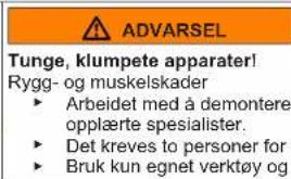 Profilo BD2156LFXN - Utskiftning av midtre dørhengsel - 2