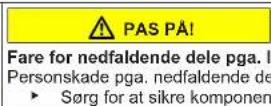 Profilo BD2156WFXN - Udskiftning af midterste dørhængsel - 8