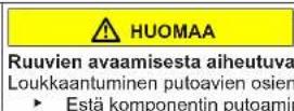 Profilo BD2156WFXN - Oven yläsaranan vaihtaminen (näytöllä varustettu ovi) - 8