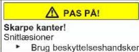 Profilo BD2156WFXN - Udskiftning af midterste dørhængsel - 4