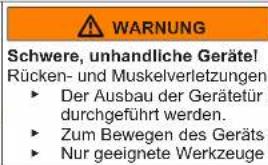 Profilo BD2156WFXN - Austauschen des mittleren Türscharniers - 2