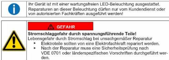 Profilo BD2155WFNN - Austauschen des LED-Oberlichts - 1