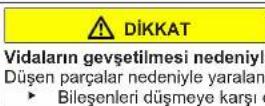 Profilo BD2076LFXN - Kapinin ust mentesesinin degistirilmesi (gostergeli kapi) - 8