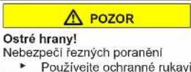 Profilo BD2076LFXN - Vymena horniho zavesu dvifek Spezialni nastroje: - 4