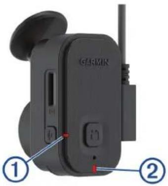 GARMIN Dash Cam Mini 2 - Voyants d'état LED - 1