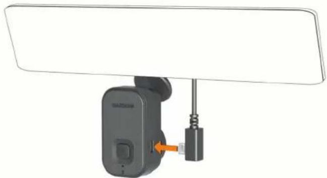 GARMIN Dash Cam Mini 2 - Raccordement de l'appareil à l'alimentation du véhicule - 1