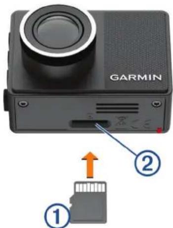 GARMIN Dash Cam 67W - Installation d'une carte mémoire - 1