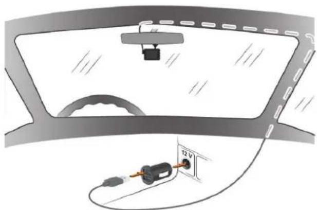 GARMIN Dash Cam 67W - Raccordement de l'appareil à l'alimentation du véhicule - 2
