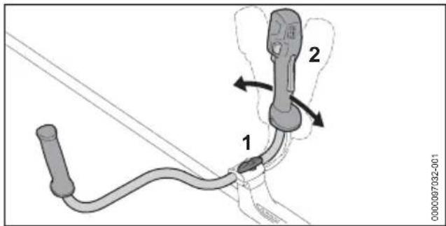 STIHL FSA 135 - Dubbele handgreep afstellen - 1