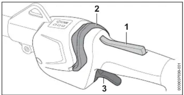 STIHL FSA 135 R - Motorzeis inschakelen - 1