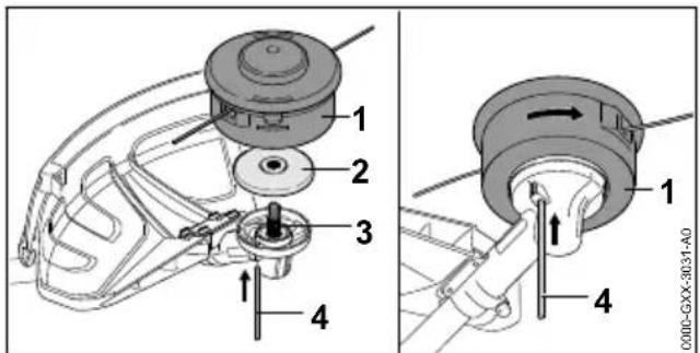 STIHL FSA 135 R - Mähkopf anbauen - 1