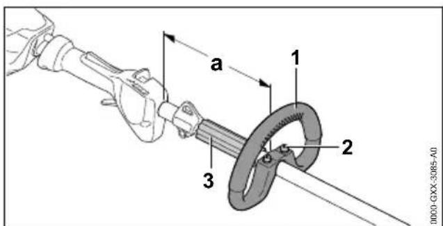 STIHL FSA 135 R - Beugelhandgreep uitlijnen en afstellen - 1