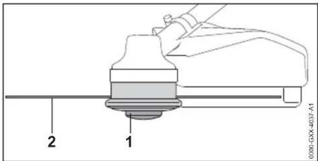 STIHL FSA 135 R - Regolare il filo sula testa di taglio AutoCut - 1