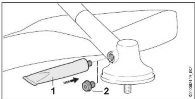 STIHL FSA 135 R - Aandrijfkop smeren - 1